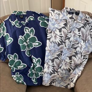 Men’s Lg Hawaiian floral shirts